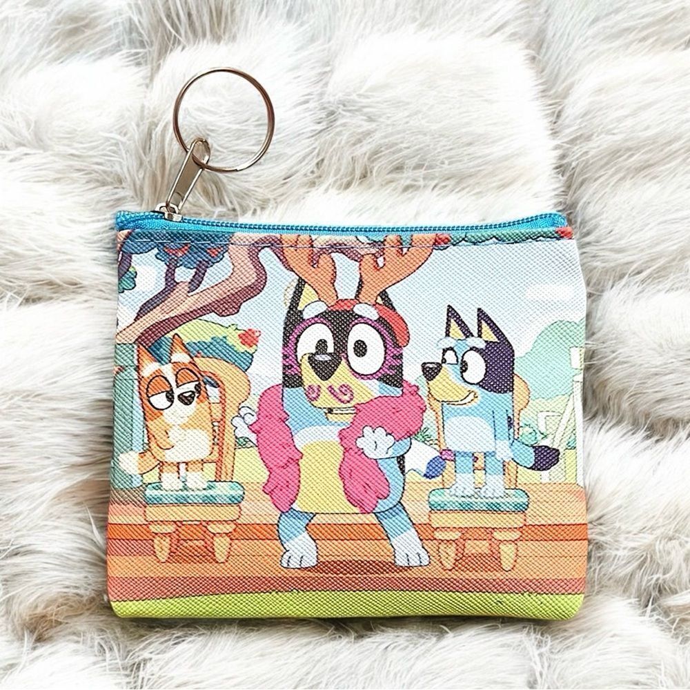 🤯5/$25🤯 Bluey Family Dancing Coin Purse Keychain